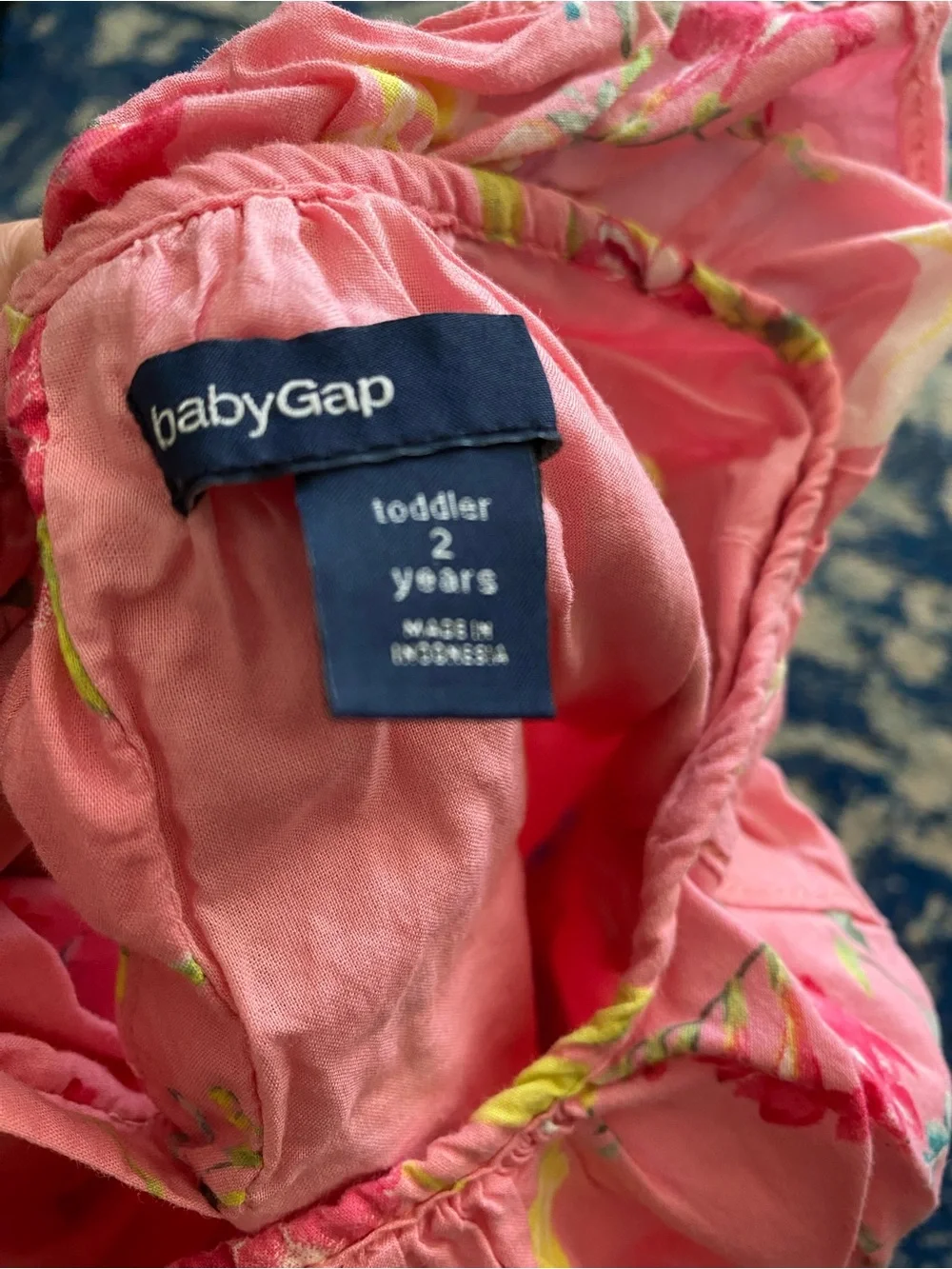GAP Pink Floral Sleeveless Tank Top